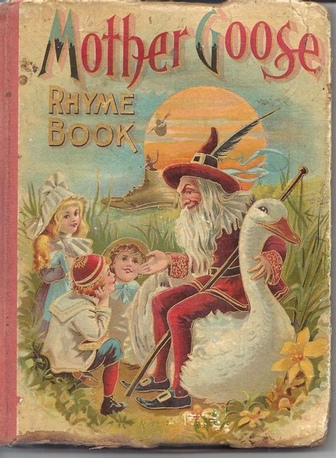 Antique Vintage Mother Goose Childs Book