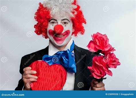 Love Clown Stock Photo Image Of Courtship Silly Pink 23899928