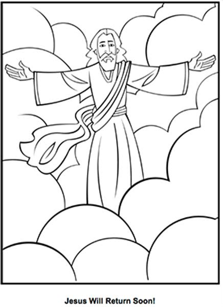 Jesus Returns Coloring Pages Coloring Pages