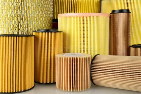 Car Air Filter Set In Different Sizes Stock Photo Image Of Cylinder