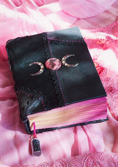 Grimoire With Triple Moon Grimoire Made To Order Foe Samantha Grimoire Bespoke Witch