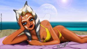 Ahsoka Bikini Poster By Cuervex Ahsoka Star Wars Clone Wars Poster