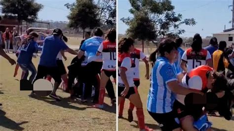 Video partido de fútbol femenino en Argentina termina en batalla campal