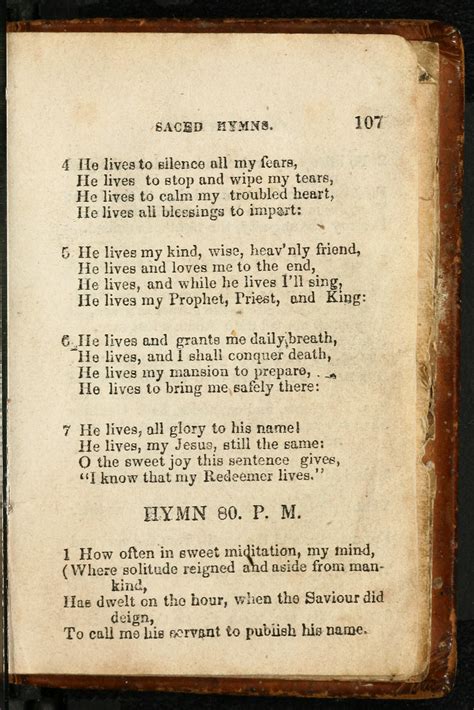 collection of sacred hymns 1835 page 107