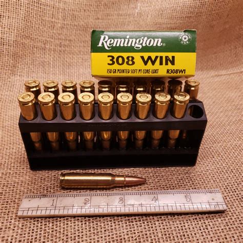 Remington 308 Win Ammo Pack 20 Rounds 150 Grain Core Lokt Pointed