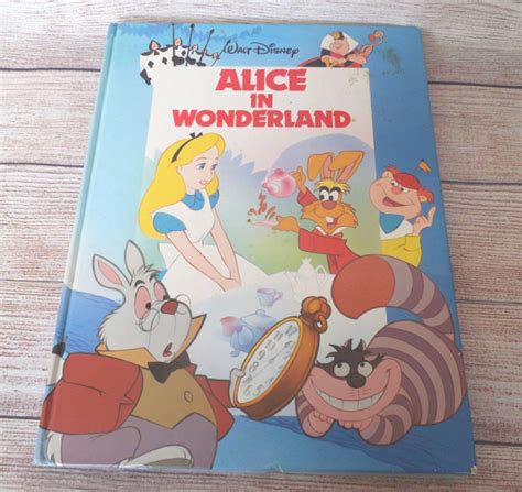 Vintage Alice In Wonderland1988hardcoverlarge Bookwalt Etsy