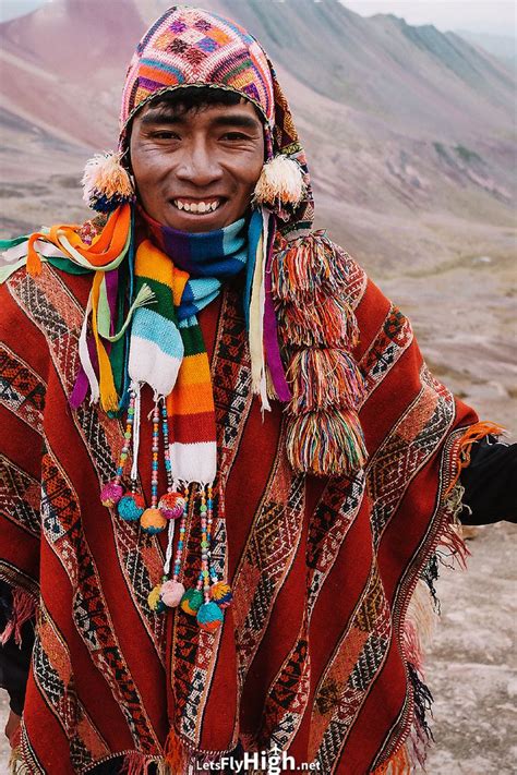 A Local In Traditional Peruvian Clothing Travel Photography