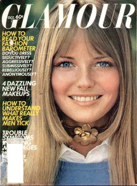 Chery Tiegs C 1970s Cheryl Tiegs Glamour Magazine Cover Glamour