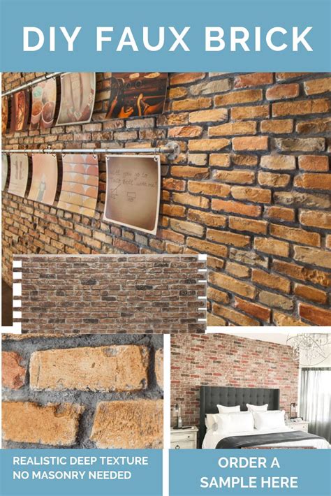 DIY realistic brick. Dont settle for 3D brick paper. This ...