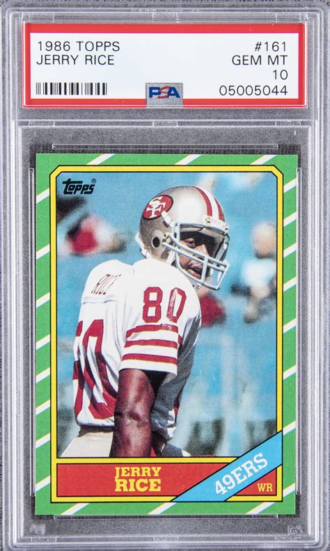 Check out our jerry rice card selection for the very best in unique or custom, handmade pieces from our greeting cards shops. Lot Detail - 1986 Topps #161 Jerry Rice Rookie Card - PSA GEM MT 10