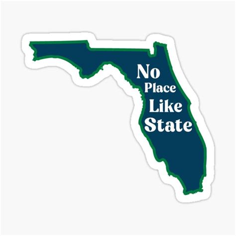 No Place Like State Eastern Florida State College Sticker For Sale