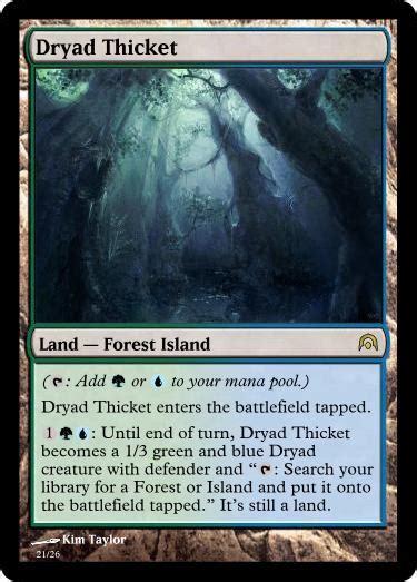 Fod Tribal Dual Land Ideas Custom Card Creation Magic