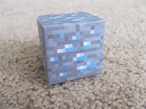 Minecraft Paper Craft Scene Blocks And Creeper Diy
