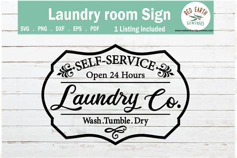 Laundry Room Sign Wall Decal Farmhouse Svg SVG PNG DXF EPS 535115