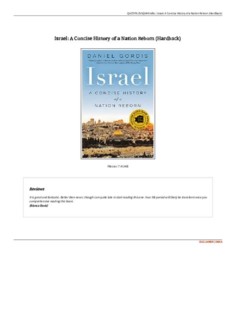 Pdf Israel A Concise History Of A Nation Reborn Mabel Angela