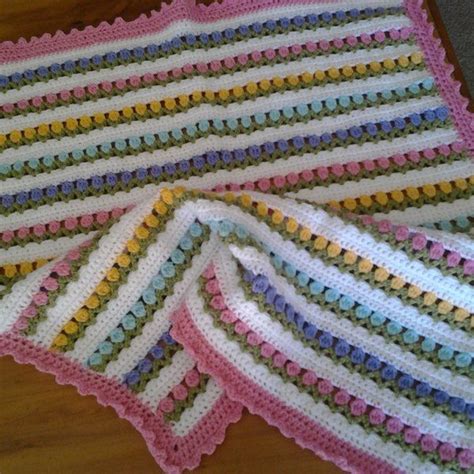 Tulip Flower Baby Blanket Crochet Pattern By Adelaide Yeomans Crochet