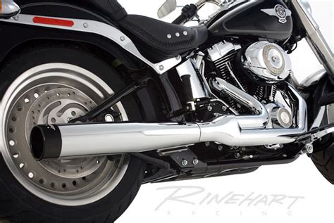 Rinehart's legacy of manufacturing championship winning exhaust systems for nascar teams has been a solid base for their motorcycle systems. Rinehart 2-into-1 Exhaust - Chrome w/ Black end caps - 06 ...