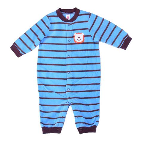 Monkey Blue Stripes Fleece Newborn Baby Boy Romper Children Clothes
