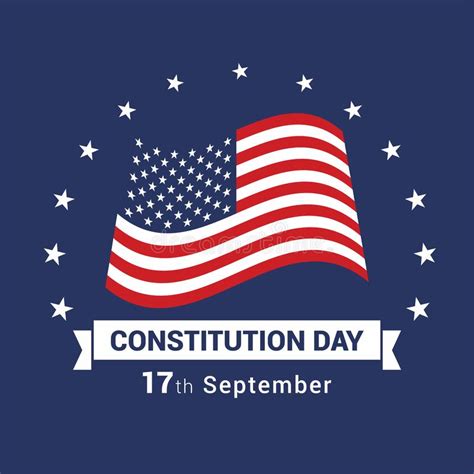 Happy Constitution Day Design Card Vector Stock Vector Illustration
