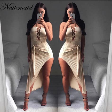 Buy Nattemaid Sexy Club Dress 2015 Women Black Bandage Dress Straples Bodycon