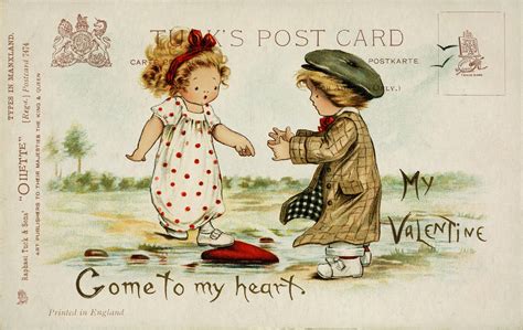 Valentine Vintage Postcard Free Stock Photo Public Domain Pictures