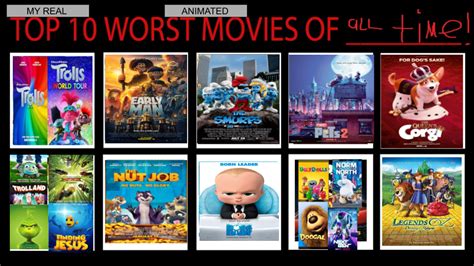 My Real Top 10 Worst Animated Movies Of All Time By Ethanwalker235 On