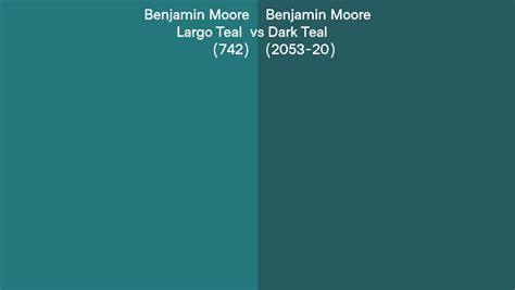 Benjamin Moore Largo Teal Vs Dark Teal Side By Side Comparison