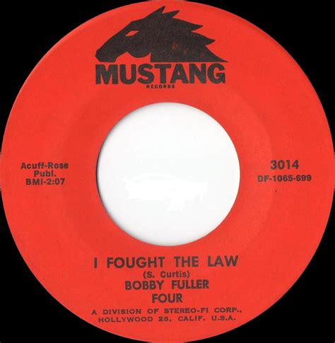 1966 I Fought The Law The Bobby Fuller Four