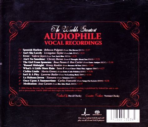 Fshare Va The Worlds Greatest Audiophile Vocal Recordings Sacdiso Hdvietnam Hơn Cả