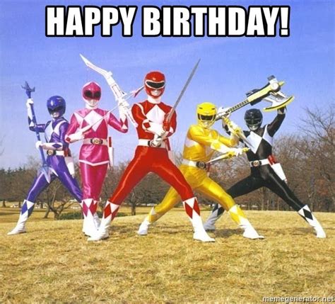 Happy Birthday From The Power Rangers