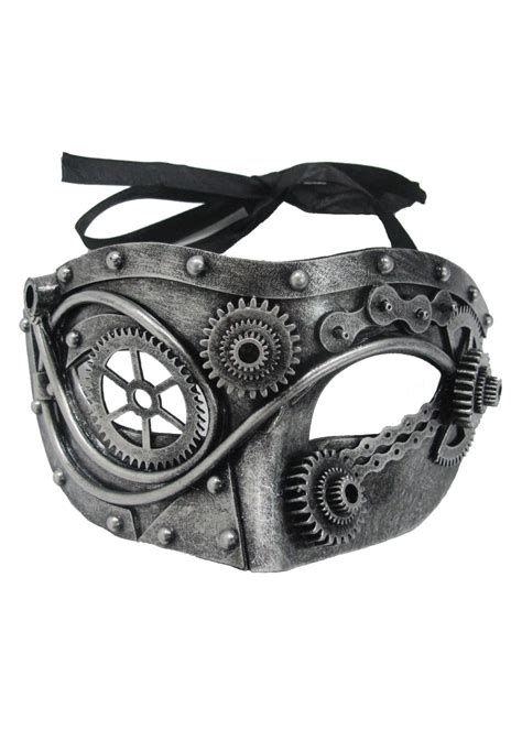Steel Steampunk Gear Mask Accessories