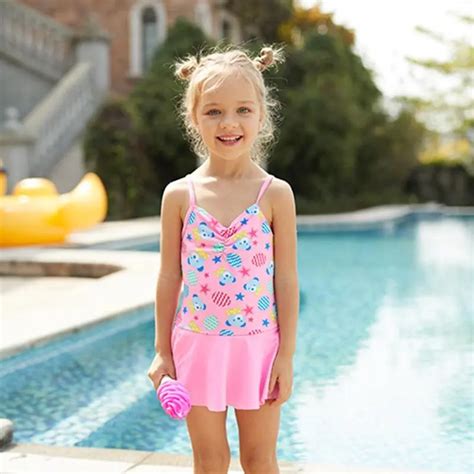 Childrens Swimsuit Split Two Piece Suit 1 4 Year Old Girl Cute