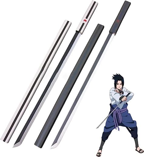 Naruto Sasuke Sword Of Kusanagi Practice Katana Wooden White Versio