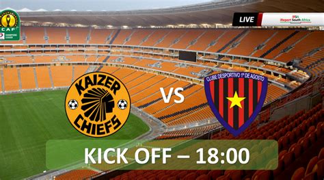 Intro caf champions league 2021caf tv alahly sczamalek raja wydad. Live Stream: Kaizer Chiefs vs. 1º de Agosto | CAF ...