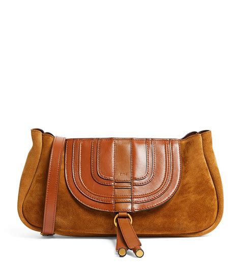 Chloé Suede Marcie Clutch Bag Harrods Jm