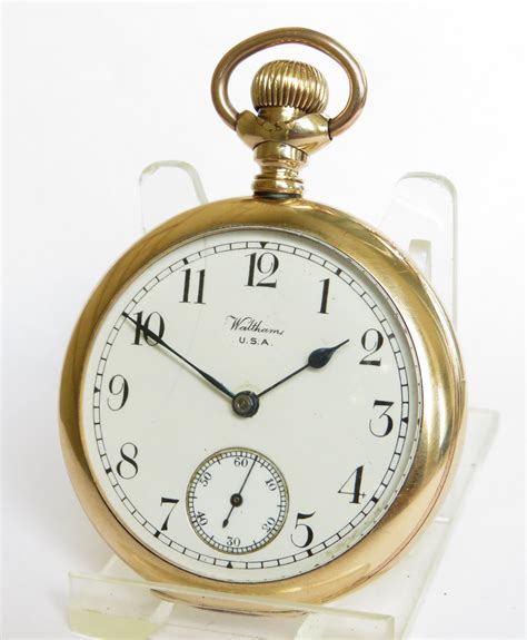 Antique Waltham Gold Filled Pocket Watch 702858 Uk
