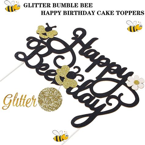 Bee Cake Topper Bumblebee Cake Topper For Happy Bee Day First Birthday