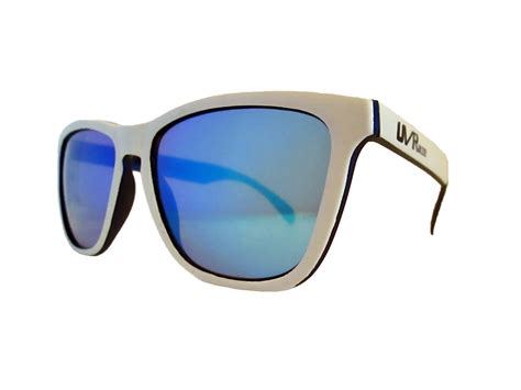 Uv Raze Sunglasses White So Blue Sunglasses Affordable Sunglasses Mirrored