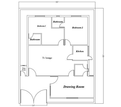 Simple House Design Cad Free Download Cadbull