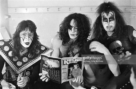 Paul Stanley And Gene Simmons Of The Rock And Roll Band Kiss Pose For