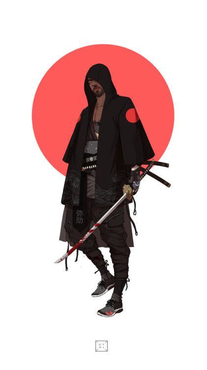 The Art Of Many Ninja Art Samurai Concept Black Anime Characters