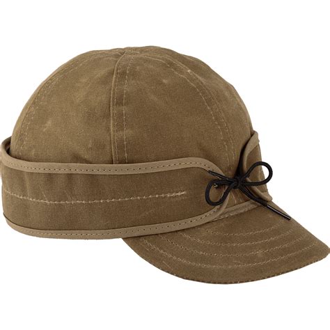 Insulated Waxed Cotton Cap With Earband Stormy Kromer