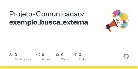 Github Projeto Comunicacao Exemplo Busca Externa