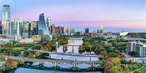 Aerial Austin Skyline Violet Crown Pano Photograph By Bee Creek