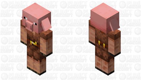 Piglin With Pig Head Minecraft Mob Skin