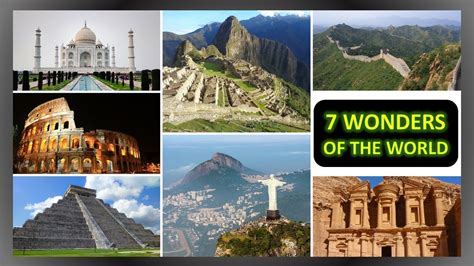 The New Top 7 Wonders Of The Worldदुनिया के सात अजूबे The Seven