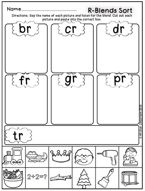 Blends Worksheets S Blends L Blends R Blends 8a7