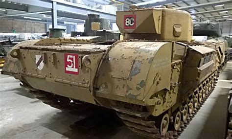 Preserved British Churchill Mkiv 75mm A22 Infantry Tank