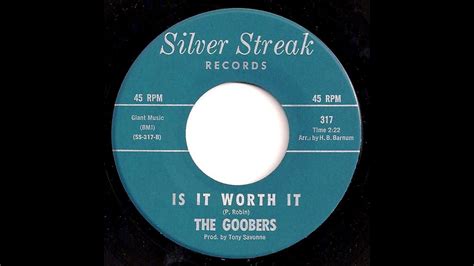 Goobers Is It Worth It Gold Star Studio 1963 Youtube