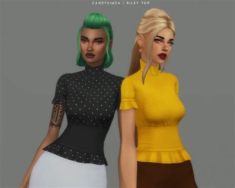 Riley Top At Candy Sims 4 Sims 4 Updates